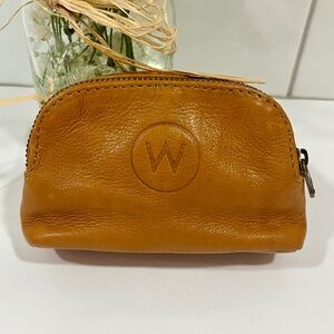 Wanderers Travel Co. Manhattan Card Wallet Camel brown Pebble Leather